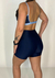 Conjunto Fitness Short Azul - comprar online