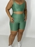 Conjunto Bermuda Bianca Verde Oliva Plus Size