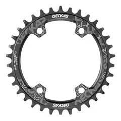 COROA DECKAS 34D BCD 96MM SHIMANO 7-12V CNC ALUMINIO PRETO - comprar online