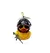 BUZINA SILICONE ELLEVEN PATO COM CAPACETE CROM