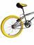 BICICLETA ARO 20 BMX CROMADA AÇO PNEU AMARELO - comprar online