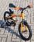 Bicicleta Infantil Houston Ludi Aro 16 – Laranja/Preto/Cinza