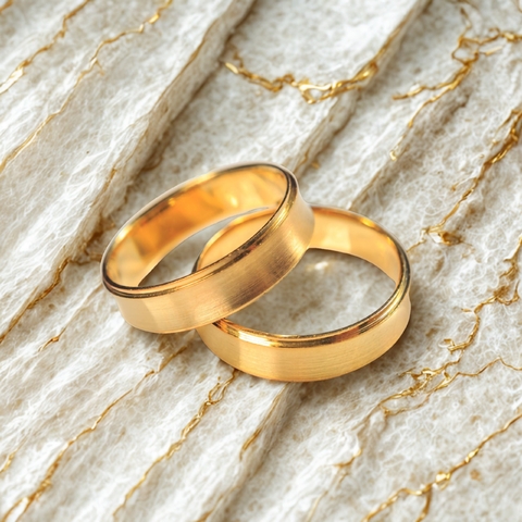 Aliança Quadrada 5mm