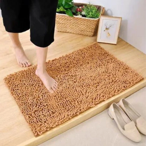 Alfombra Baño Super Absorbente Marron