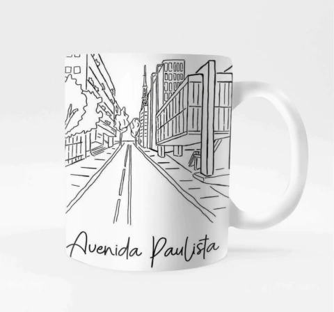 Caneca Porcelana Avenida Paulista São Paulo - comprar online
