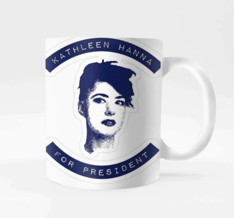 Caneca Porcelana Kathleen Hanna for President - comprar online