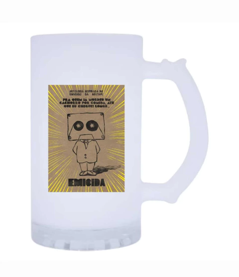 Caneca de Chopp Disco Emicida Rap