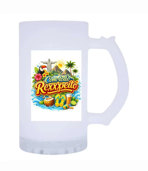 Caneca de Chopp Rio de Janeiro Com todo Rexpeito