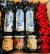 Regalo con cervezas, snacks y rosas