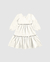 VESTIDO MIDI AMPLO COSTAS TRANSPASSADAS OFF WHITE CARINHOSO 1000125885 - Delicata Kids 