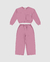 Conjunto Menina Blusão Com Bolso E Calça Em Moletom Flanelado - Carinhoso - Delicata Kids 
