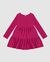 Vestido Infantil Marias PINK Com Aplique Metal Em Algodão Malwee Kids na internet