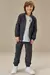 Calça Jogger em Tecnospan Melange 79214 LucBoo Infantil Menino - comprar online
