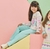 Conjunto de Blusão Boxy e Calça Wide Leg em Moletom S/ Pelúcia 81146 Kukiê Infantil Menina - loja online