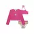 Conjunto Blusa e Biquíni Pink pompom em Malha de Proteção UV 50+ - comprar online