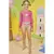 Conjunto Blusa e Biquíni Pink pompom em Malha de Proteção UV 50+ na internet