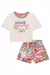 Conjunto de Blusa Boxy sun em Malha Textura e Shorts em Sarja Ônix com Elastano Kukiê na internet