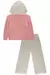 Conjunto de Blusão em Pelo e Calça Wide Leg em Moletom Linho 3 Cabos com Pelúcia 80136 Kukiê Infantil Menina - Delicata Kids 