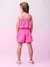 CONJUNTO PINK DE TECIDO MAQUINETADO COM LAÇO MOMI - Delicata Kids 