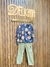 Conjunto de Blusão em Moletom com Pelúcia e Calça Skinny em Sarja Onix Stretch com Elastano 80991 LucBoo Bebê Menino - Delicata Kids 