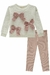 Conjunto de Blusão em Pelo Carneirinho e Calça Legging em Fleece Cotelê com Elastano 80869 Kukiê Bebê Menina - comprar online