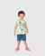Regata Infantil Menino Estampa Safari Puff em Algodão Malwee - comprar online