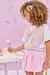 Short Saia ROSA em Sarja Ônix com Elastano Kukiê na internet