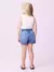 SHORT SAIA JEANS COM PREGAS MOMI - Delicata Kids 