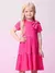 VESTIDO DE LAÇO COM STRASS PINK MOMI - Delicata Kids 