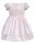VESTIDO LINHO BORDADO ROSA ANJOS BABY - Delicata Kids 