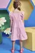 VESTIDO INFANTIL XADREZ VICHY ROSA KUKIÊ - comprar online