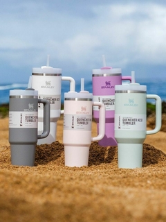 3X2 VASO TERMICO GRANDE TRAVEL QUENCHER STANLEY® 50% OFF SOLO POR HOY