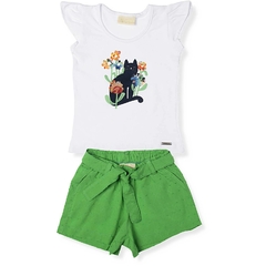 CONJUNTO BRODADO GATINHA VERDE (385684) - comprar online