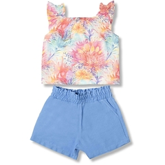 CONJUNTO BATA ESTAMPADA AZUL (385732) - comprar online