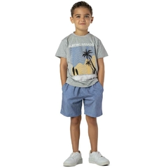 CONJUNTO SURFING PARADISE CINZA (385532)