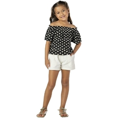 CONJUNTO BATA BORADO PRETA (385701)