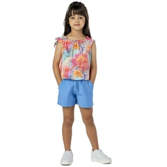 CONJUNTO BATA ESTAMPADA AZUL (385732)