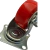 Rodízio Rodinha Giratório Placa Base Aço Roda PP Vermelho Diâmetro 63mm 2,5" C/ Freio