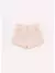 SAIA SHORT BOUCLE LAPELAS BORDADO 28734 ROSA GELADO