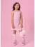 VESTIDO TRICOT SHINE BOLSOS BORDADO PÉROLAS E CRISTAIS / ROSA BABY 28654 - comprar online