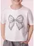 BLUSA COTTON AMPLA SERIGRAFIA LAÇO CRISTAIS 28890 na internet