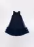 Imagem do VESTIDO 29687 FESTA TULE MAXI LAÇOS OMBROS / AZUL MARINHO