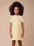 VESTIDO TWEED BRILHO AMARELO CURRY N4704 - comprar online