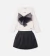 CJ BLUSA ML BEGE COM MAXI LAÇO E SAIA BALONE PRETO N4841 ANIME INV/25 - DolceBee - Vestindo Príncipes e Princesas