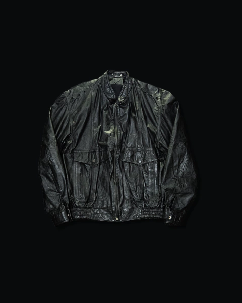 Jaqueta vintage de couro legítimo [177] - comprar online