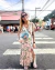 Vestido alcinhas Vanessa (Tigresa off verde) - comprar online