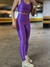 Legging Palm Paradise Compressão - Cor: Roxo - comprar online