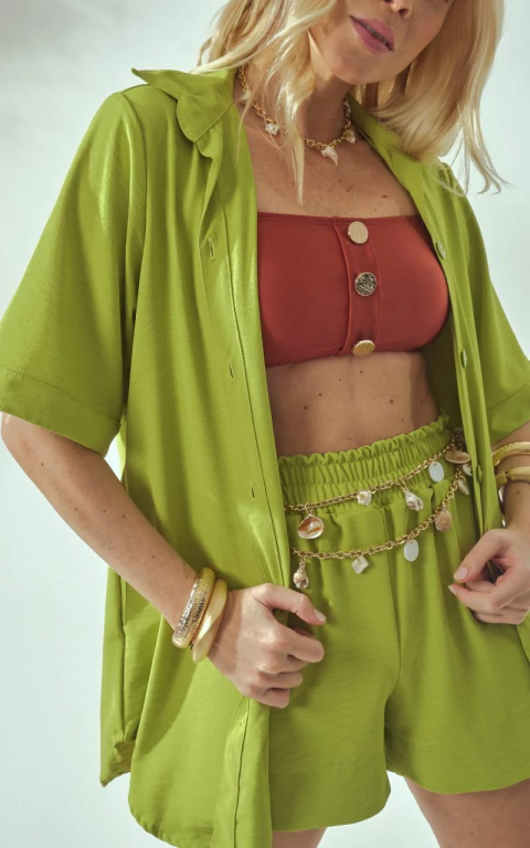 Camisão Manga 3/4 Com Bolso na internet