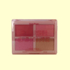 Paleta de blush e iluminador Rose Gold da Ruby Rose, com quatro tons em tons de rosa e dourado.