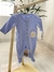 Macacão Zíper Sol Floral Azul com Pezinho | Carter's